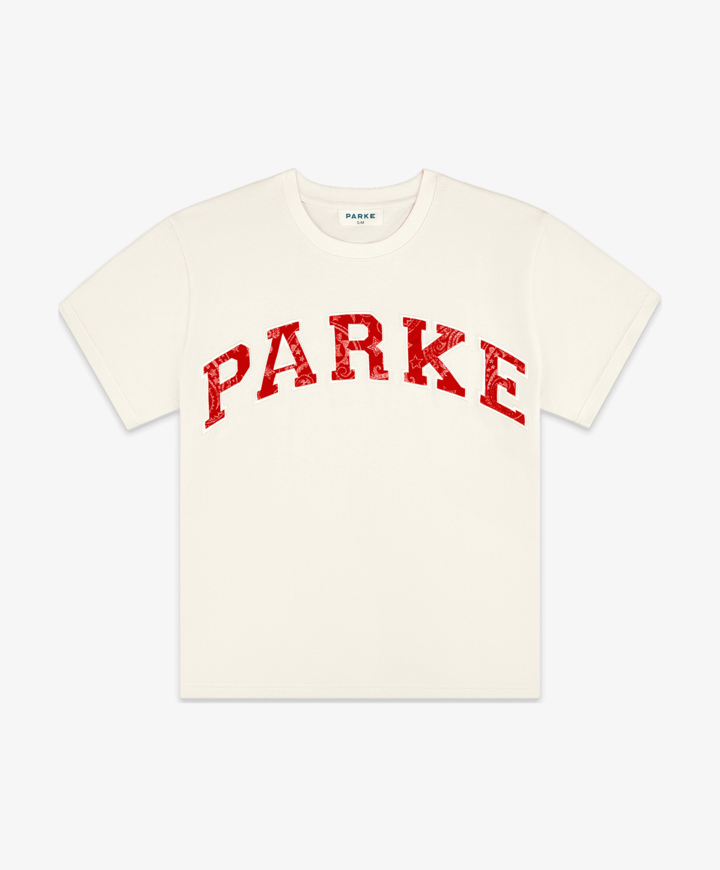 Parke Varsity Tee Cream Color Parke Varsity Tee Cream Color